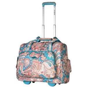 Olympia USA Fashion Rolling Overnighter, Paisly