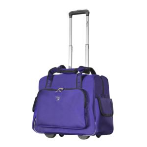 Olympia USA Fashion Rolling Overnighter, Purple