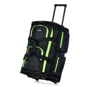 22" 8 Pocket Rolling Duffle Lime- 