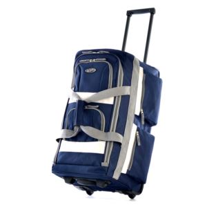 22" 8 Pocket Rolling Duffle Navy- 