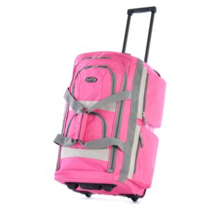22" 8 Pocket Rolling Duffle Pink- 