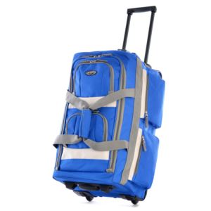 22" 8 Pocket Rolling Duffle Blue- 