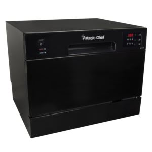 6 Place Setting Countertop Dishwasher - Black