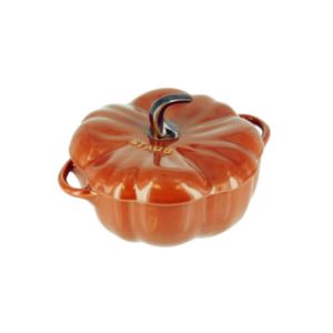 Ceramic 16oz Pumpkin Cocotte Burnt Oramge