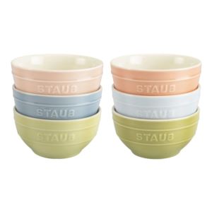 Ceramique 6pc Macarons Bowl Set Mixed Colors