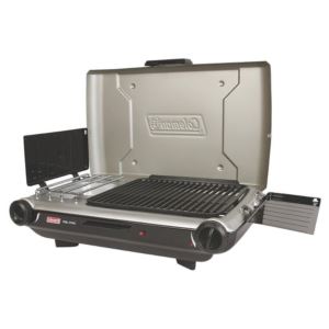 Classic 2-in-1 Camping Grill/Stove Black