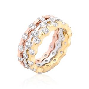 Stack Attack CZ Ring Set- Stack Attack CZ Ring Set-