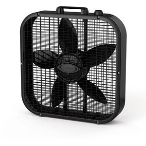 Decor Colors 20 In. Box Fan - Black