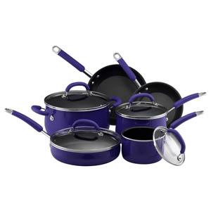 10-Pc Cookware Set - Porcelain Enamel (Blue)