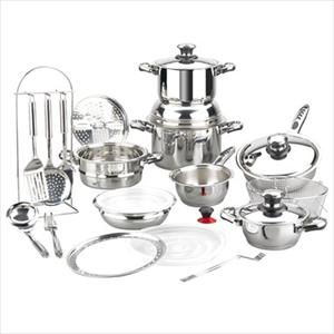 Vitaltherm Stainless 24Pc Cookware Set