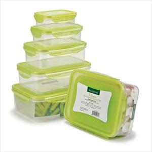 10Pc Rectangular Locking Lid Storage Set