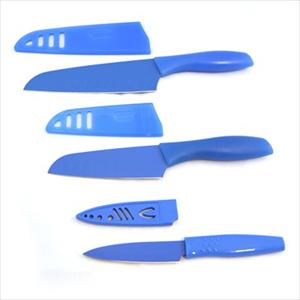 Santoku Set with Parer (Blue)