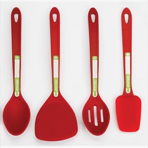 4-Pc Silicone Tool Set (Red)