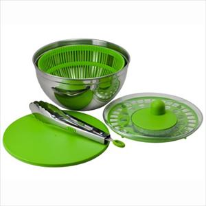 3 Qt. Stainless Steel Salad Spinner