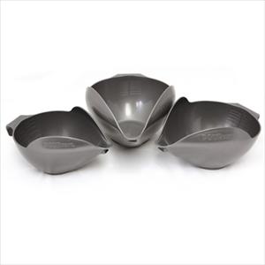 3PC BOWL SET, 6-8-12 CUP (DARK PEWTER)