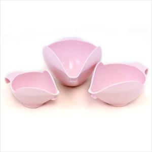 3PC BOWL SET, 1-2-4 CUP (PINK)