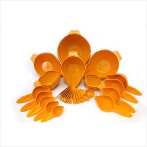 27PC BOWL & MEASURING SET (TANGERINE)