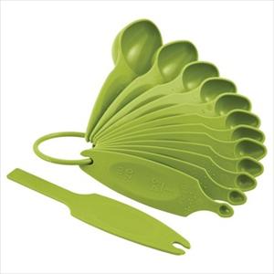 MEASURING SPOON SET 12 PC (GREEN APPLE)