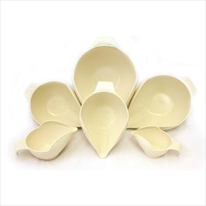 6PC BOWL SET, 1-2-4-6-8-12 CUP (ALMOND CREAM)