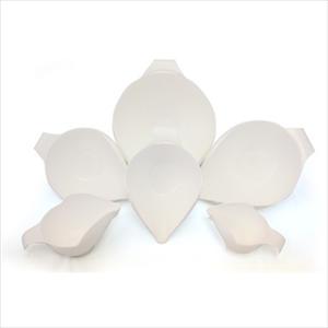 6PC BOWL SET, 1-2-4-6-8-12 CUP (WHITE)