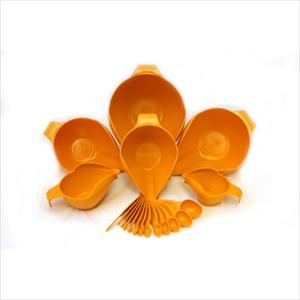 18PC BOWL & MEASURING SET (TANGERINE)