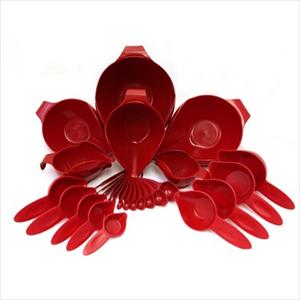 27PC BOWL & MEASURING SET (EMPIRE RED)
