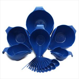 18PC BOWL & MEASURING SET (BLUE WILLOW)