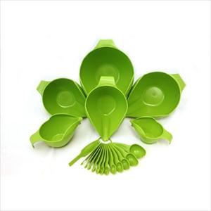 18PC BOWL & MEASURING SET (GREEN APPLE)