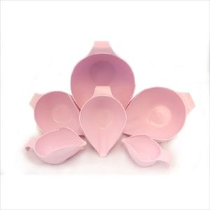 6PC BOWL SET, 1-2-4-6-8-12 CUP (PINK)