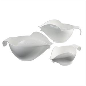 3PC BOWL SET, 1-2-4 CUP (WHITE)