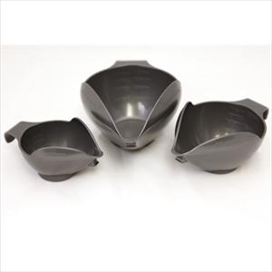 3PC BOWL SET, 1-2-4 CUP (DARK PEWTER)